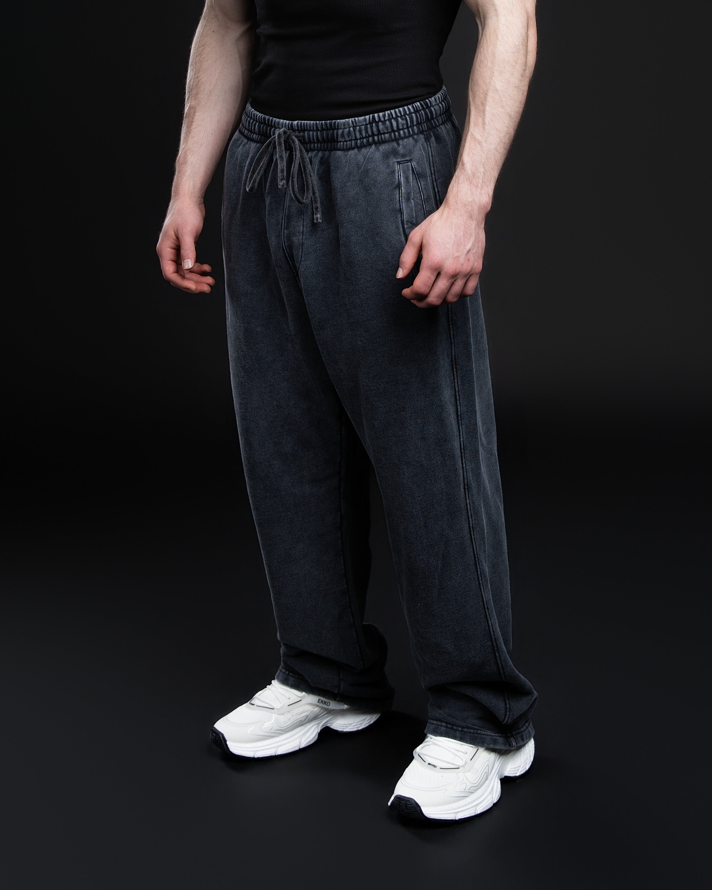 Oversized Acid Wash Fleece Sweatpants – ekkovision