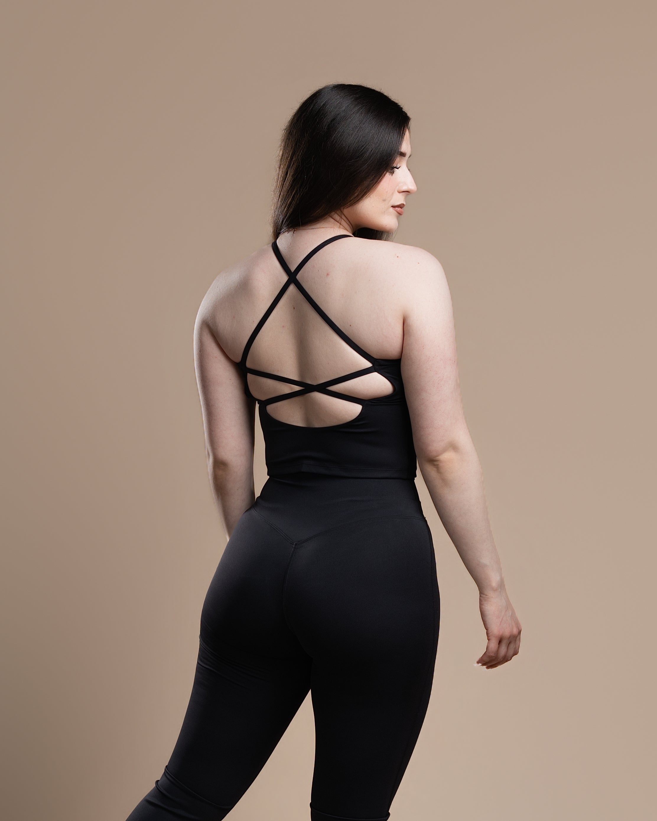 Ekko Womens Back Cross Top