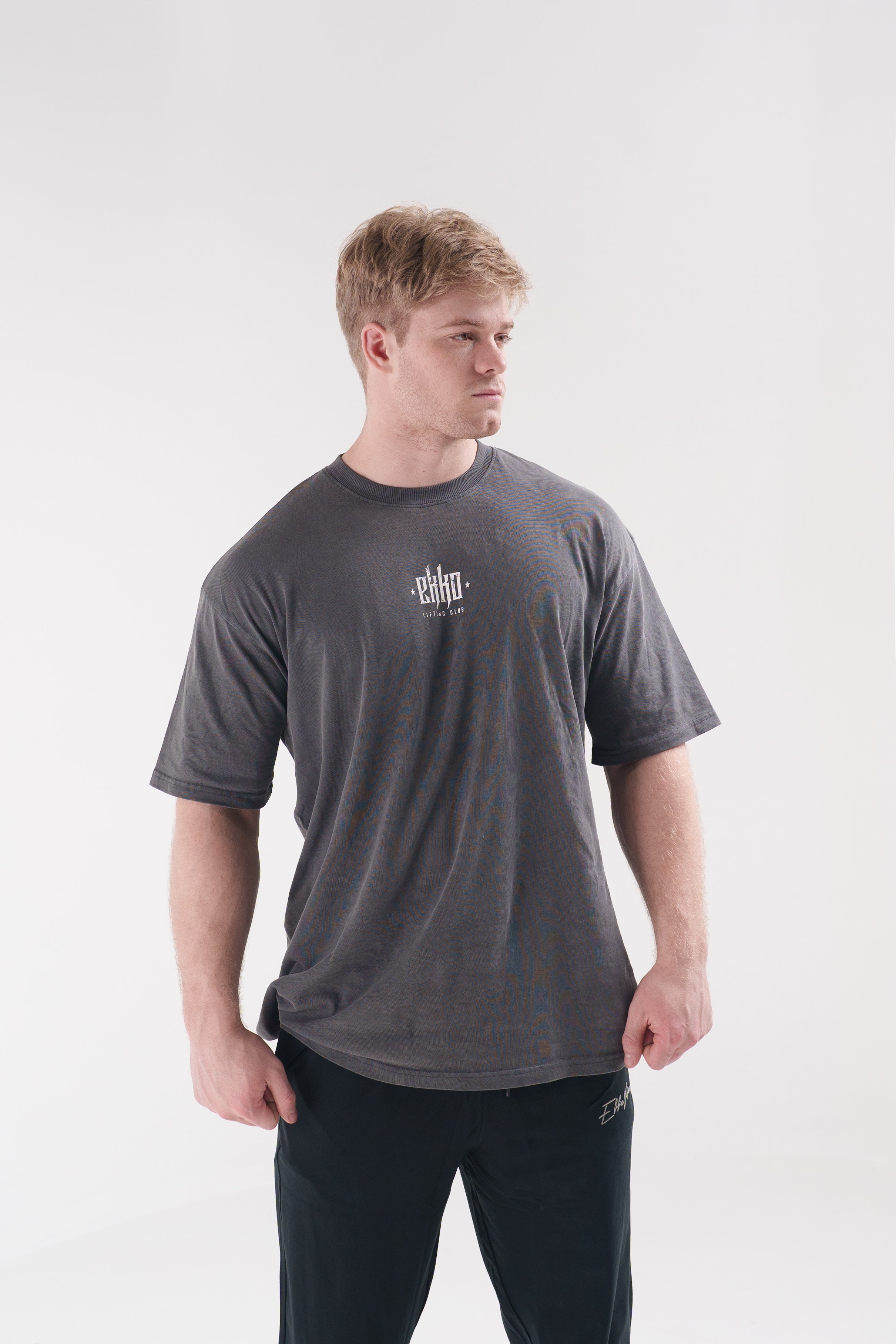 Ekko Lifting Club Acid Washed Oversized T-shirt