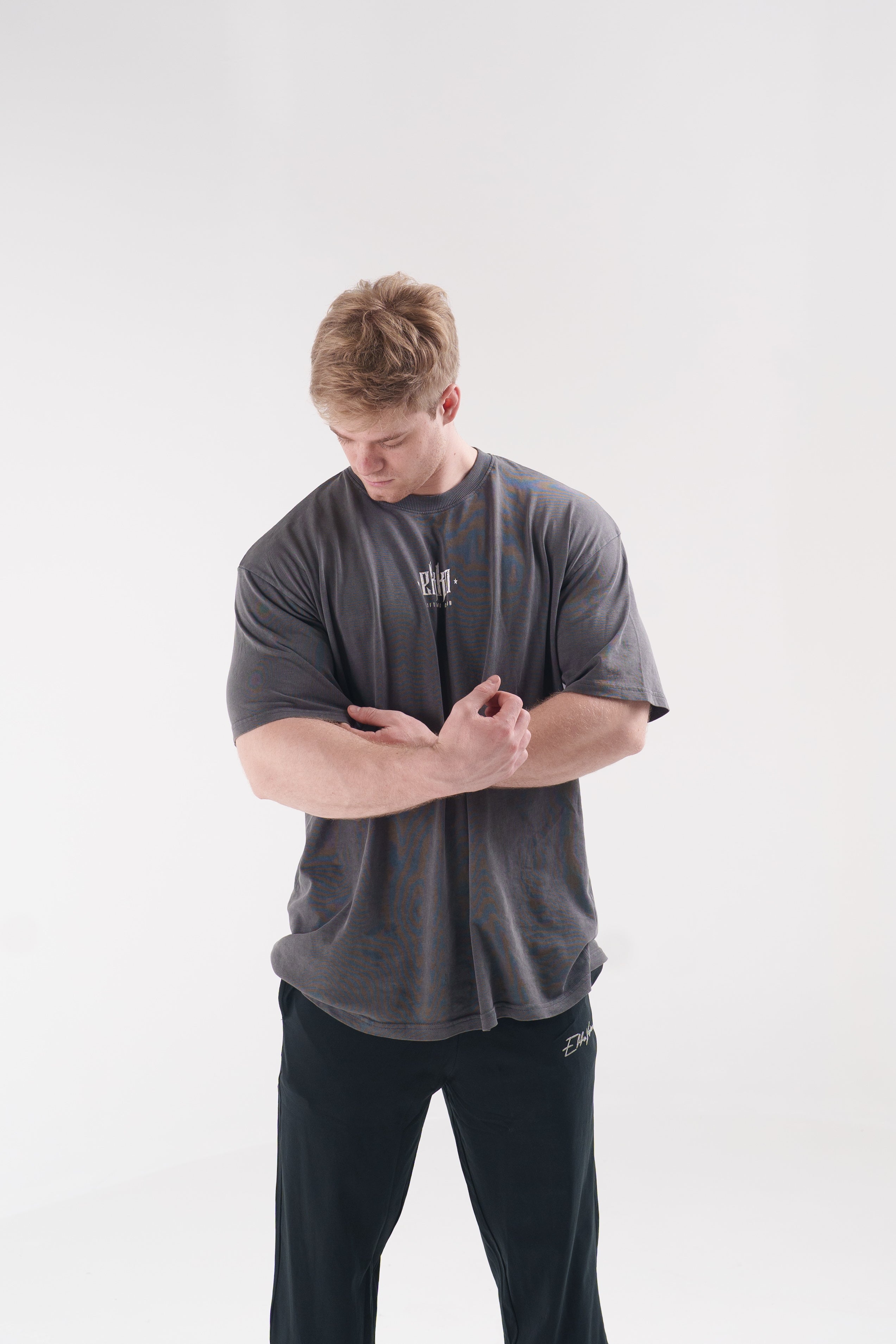 Ekko Lifting Club Acid Washed Oversized T-shirt