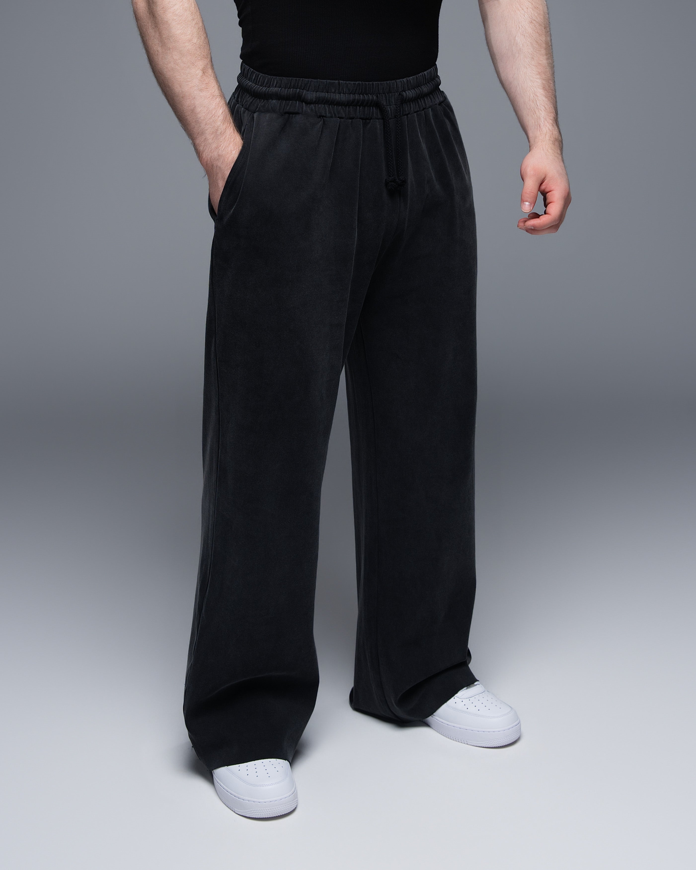 Brushed Cotton Straight Leg Jogger