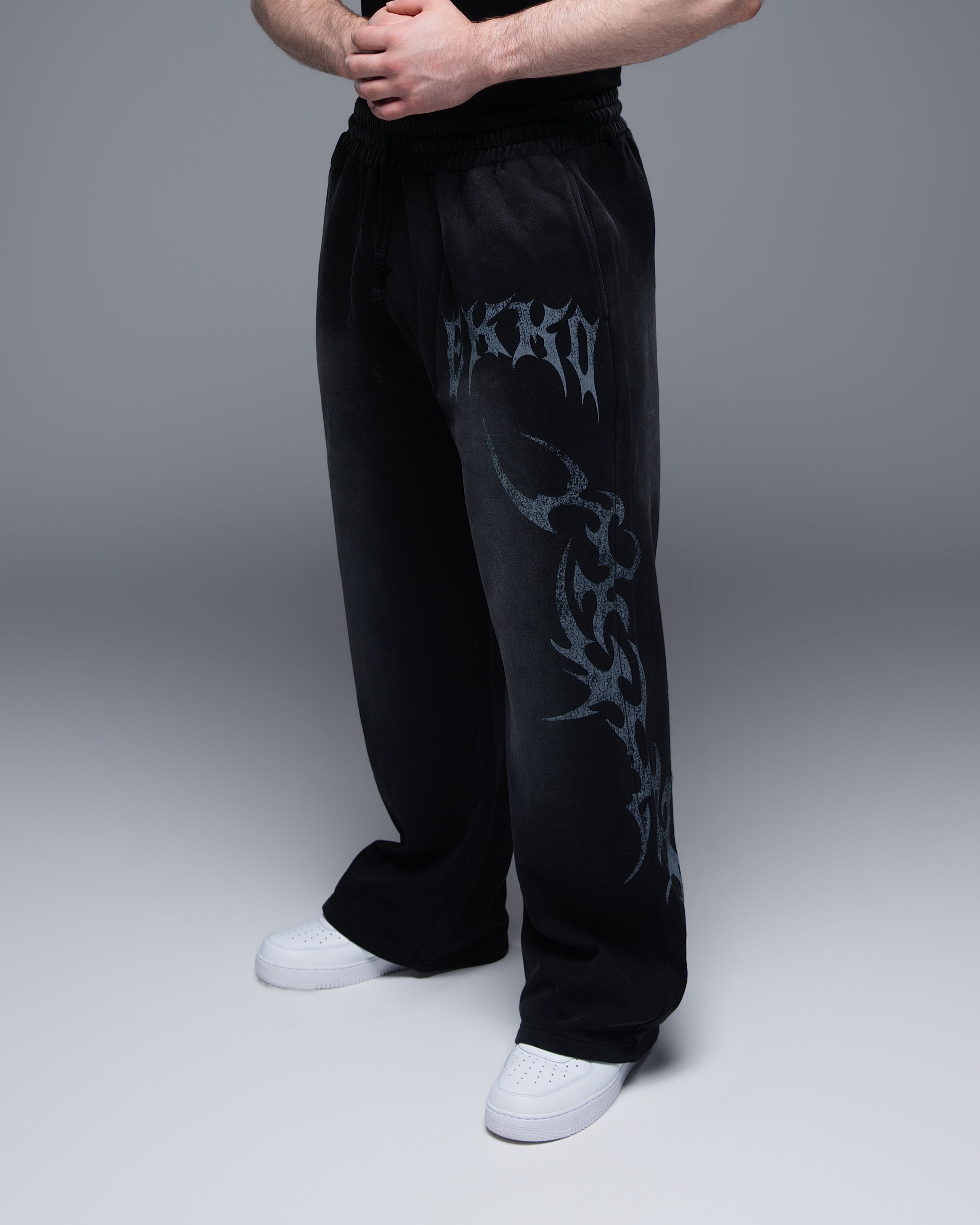 Blade Oversized Acid Wash Fleece Sweatpants – ekkovision