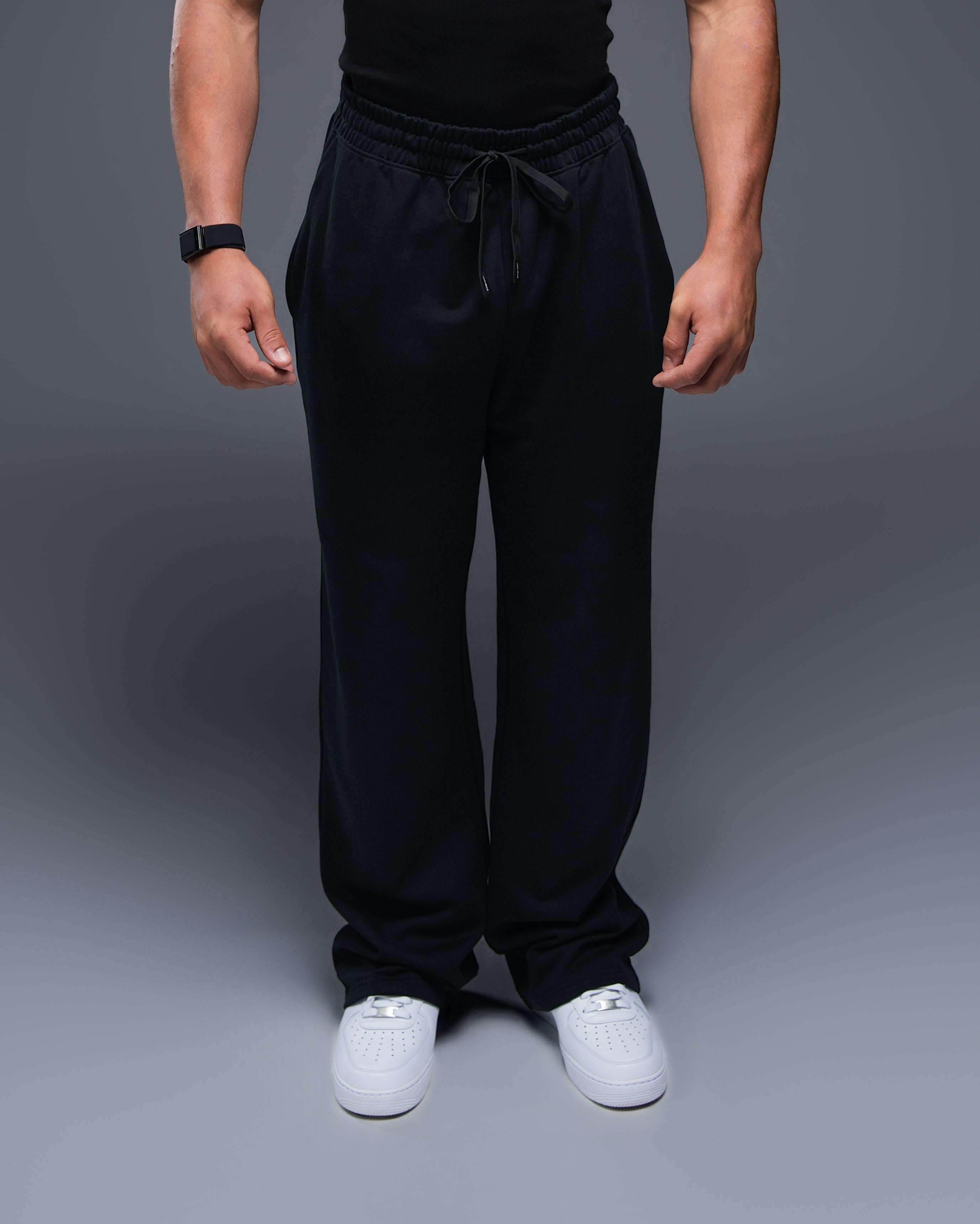Terry Cotton Straight Leg Jogger - ekkovision