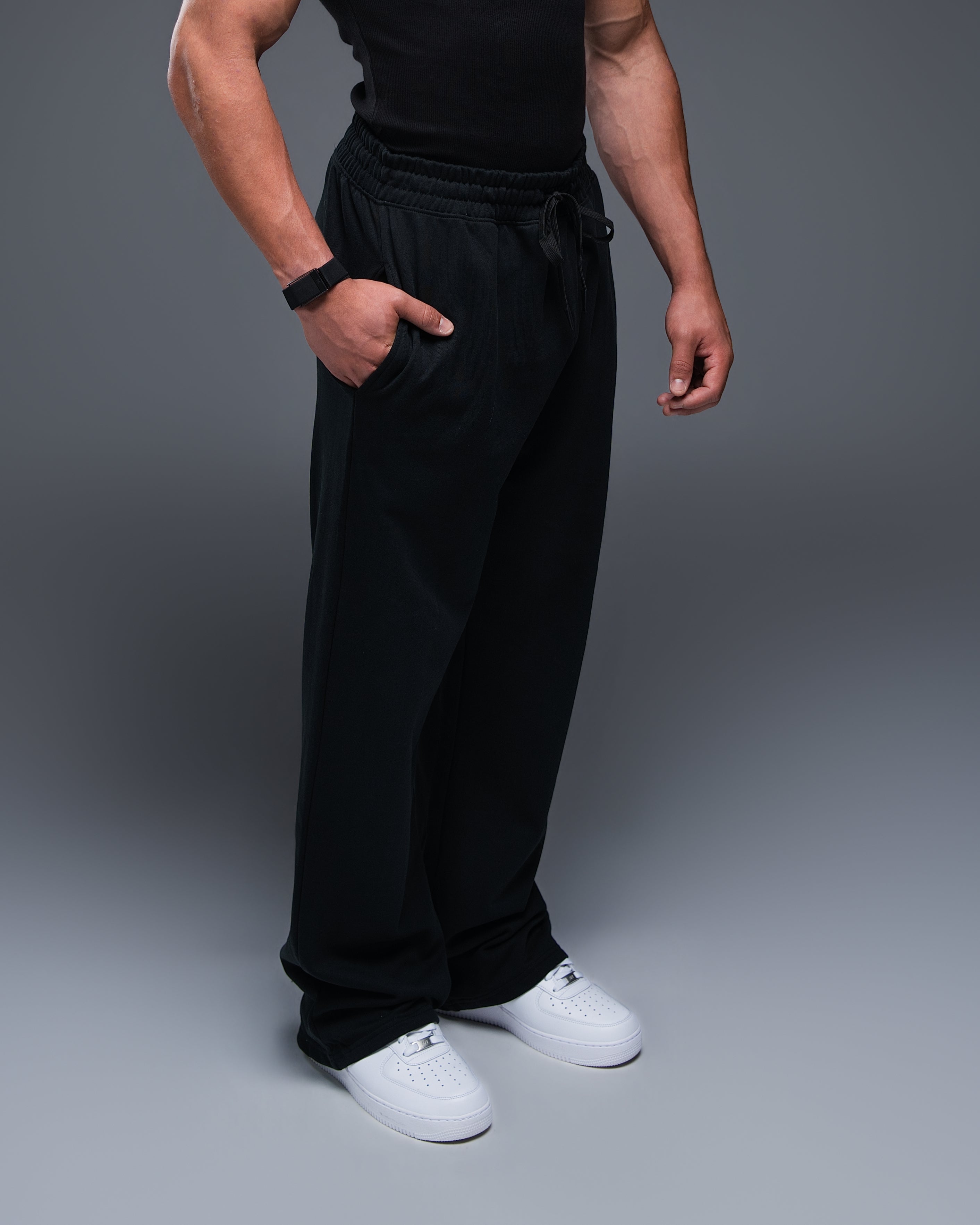 Terry Cotton Straight Leg Jogger - ekkovision