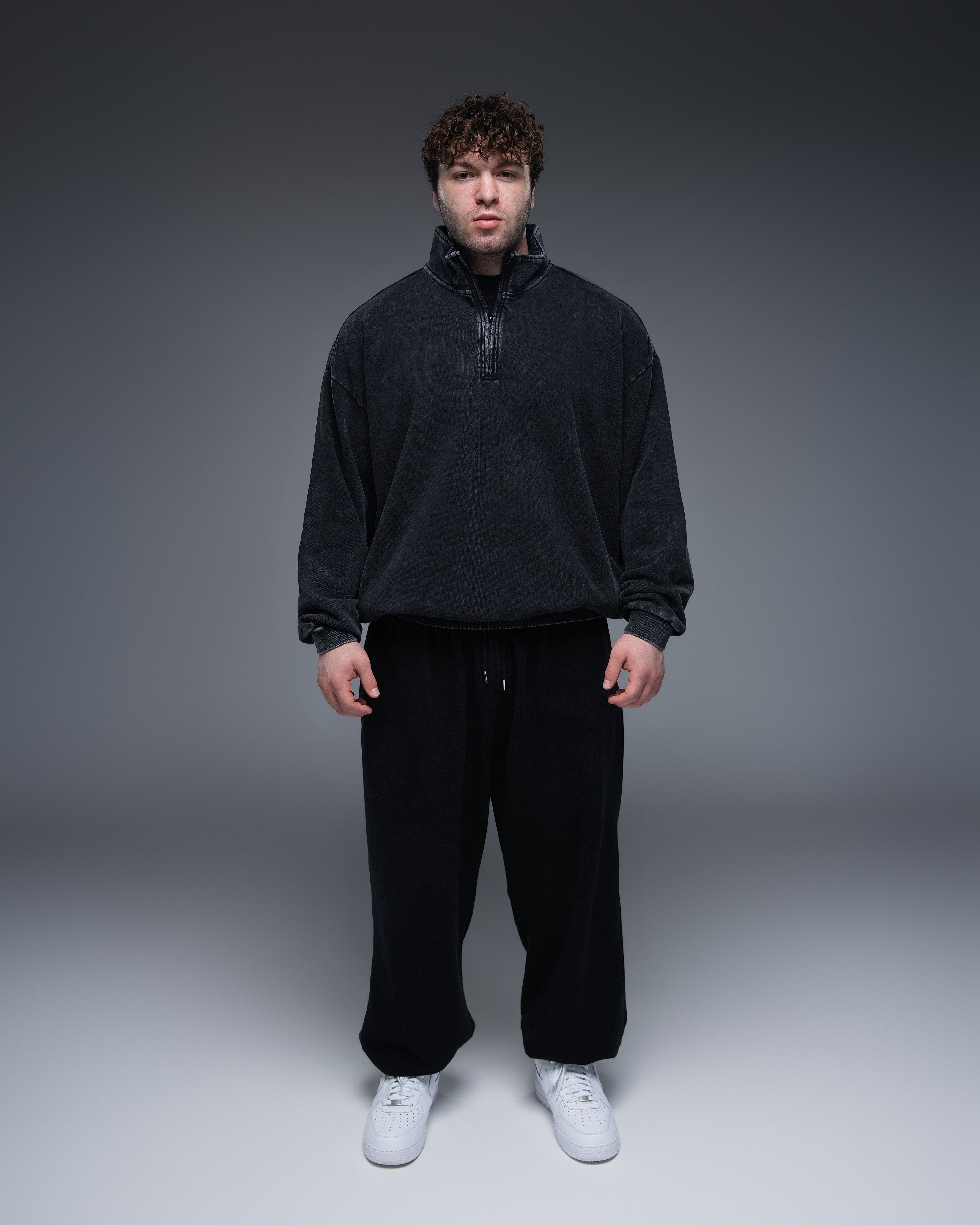 Oversized Terry Cotton Quarter Zip 100% Cotton – ekkovision
