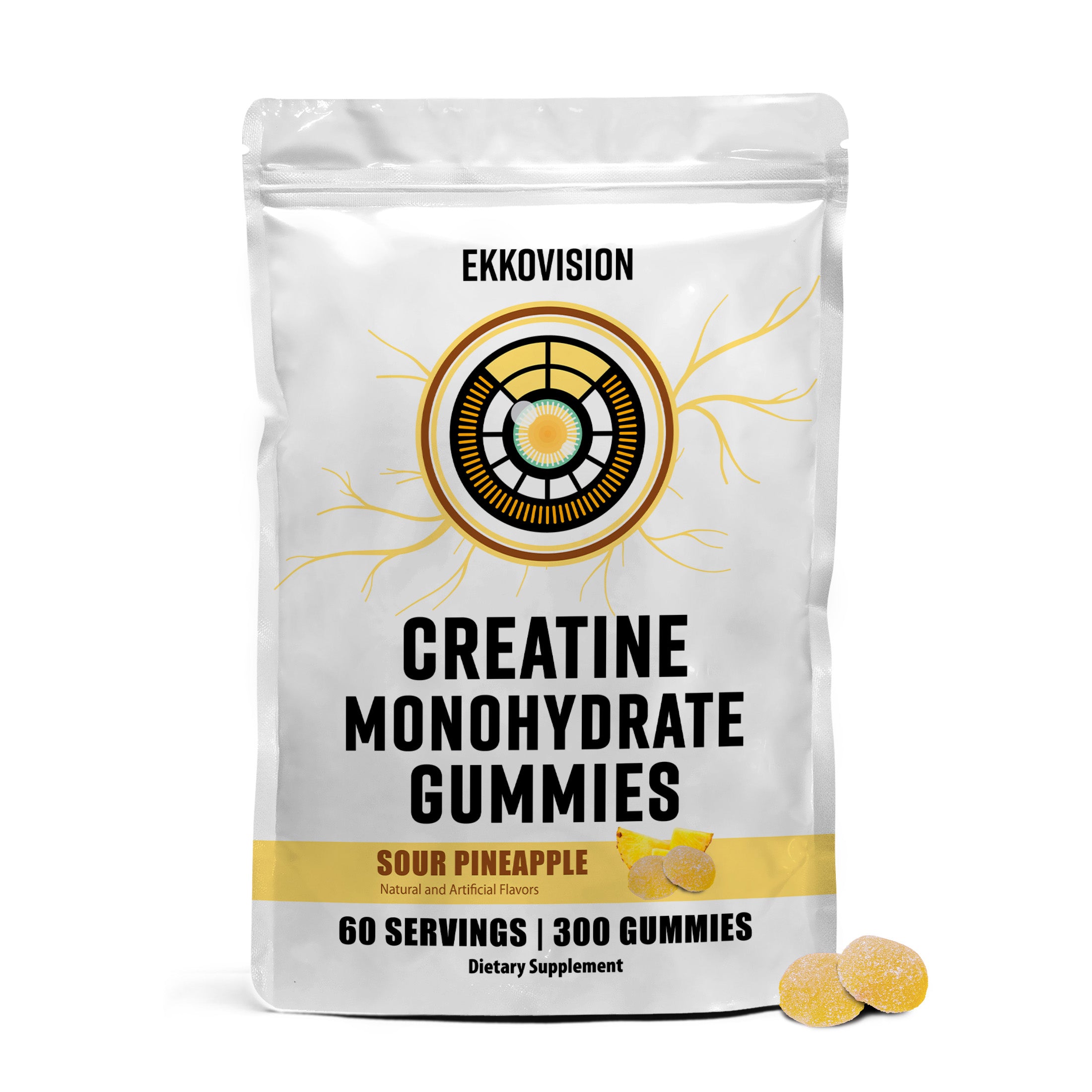 EKKO Creatine Gummies 300 Gummies 3RD Party Tested