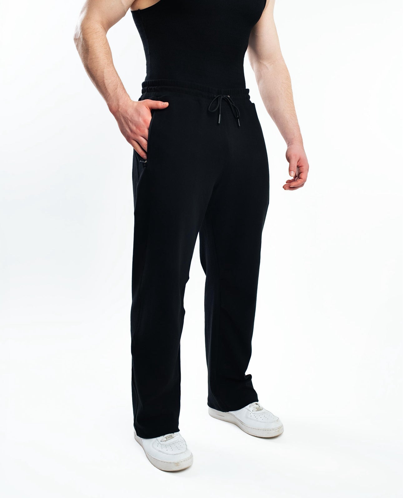 Brushed Cotton Straight Leg Jogger