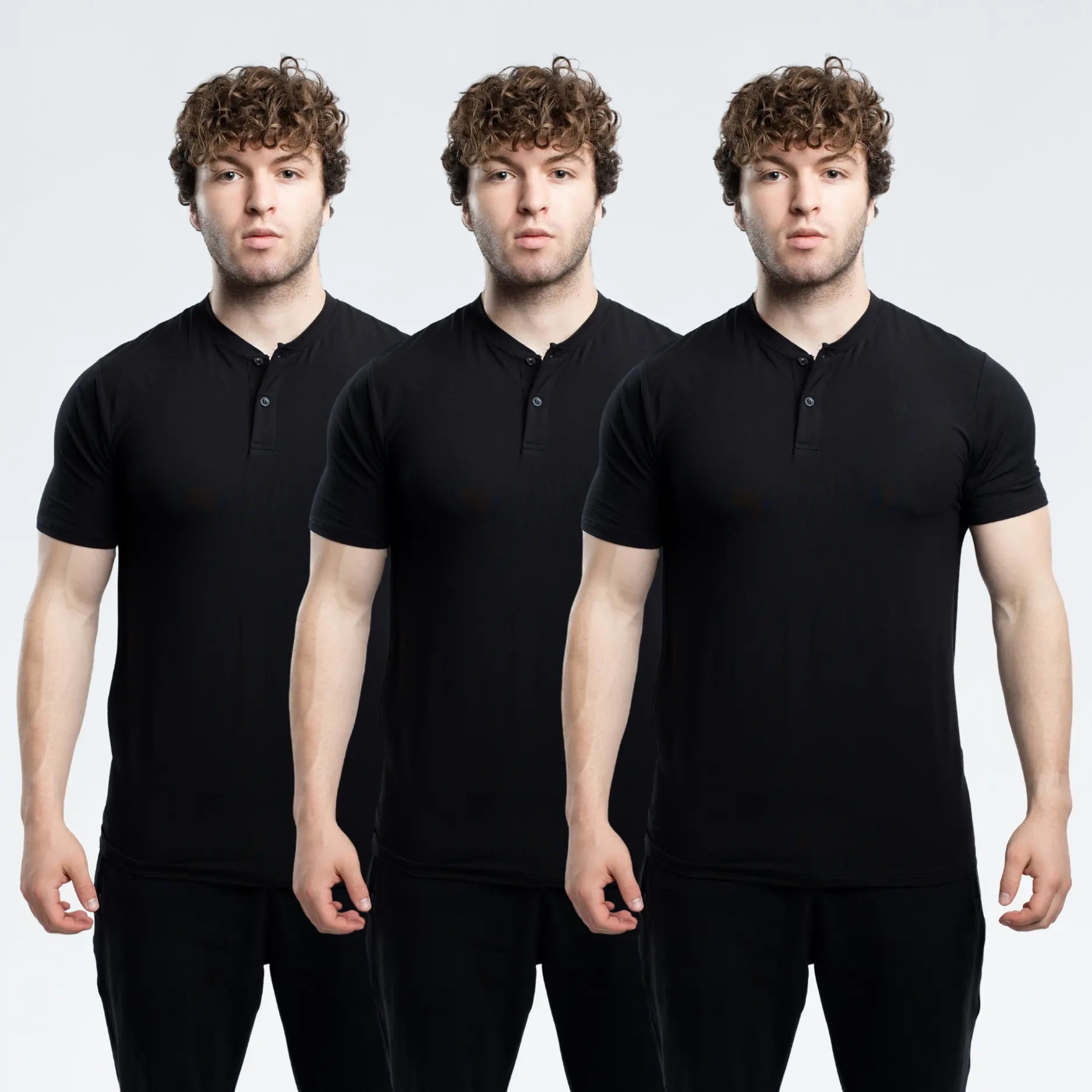EKKO Blank Henley Short Sleeve
