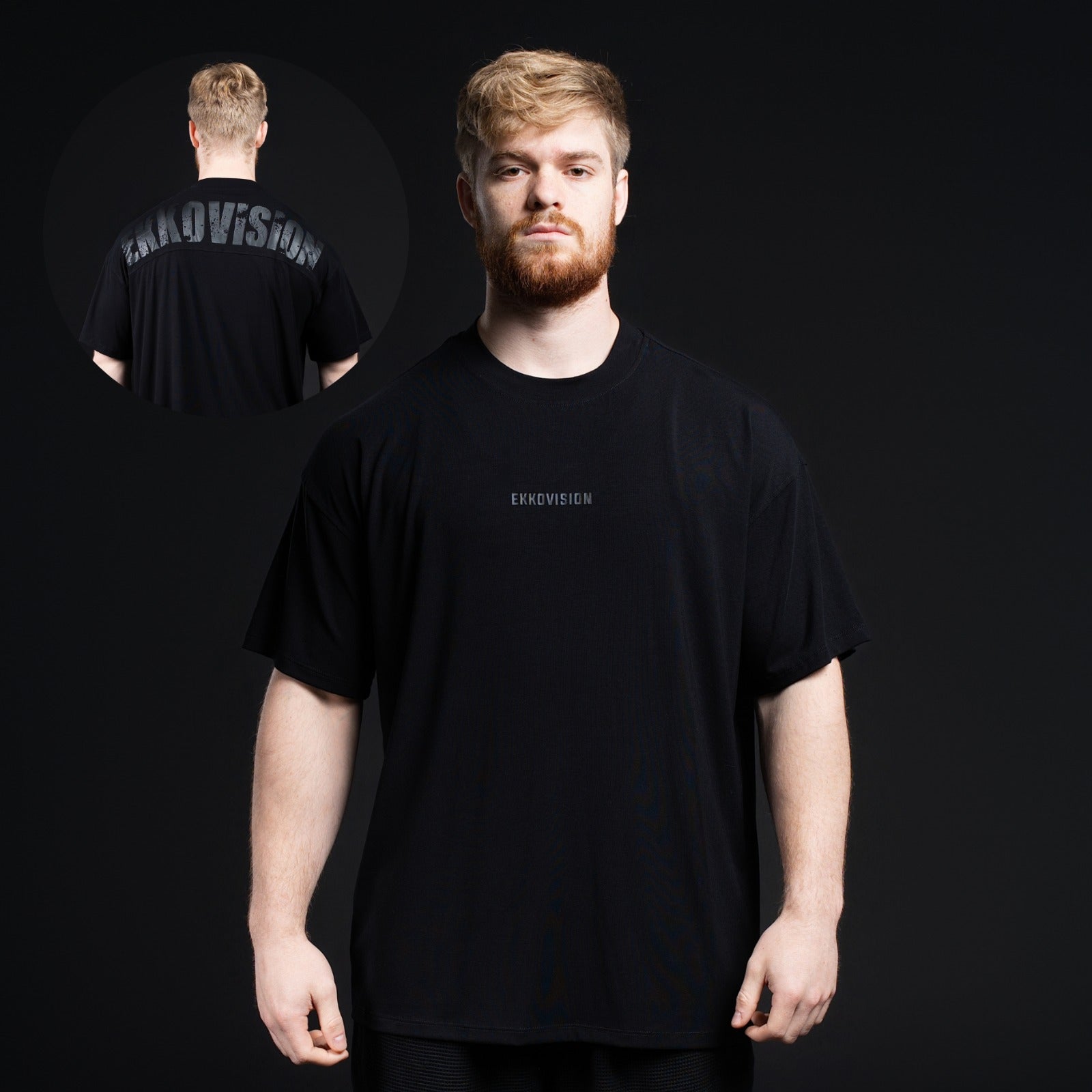 randeboo Tシャツ Ninja Polar Bear Oversized Graphic T-Shirt - Black – Eight-X