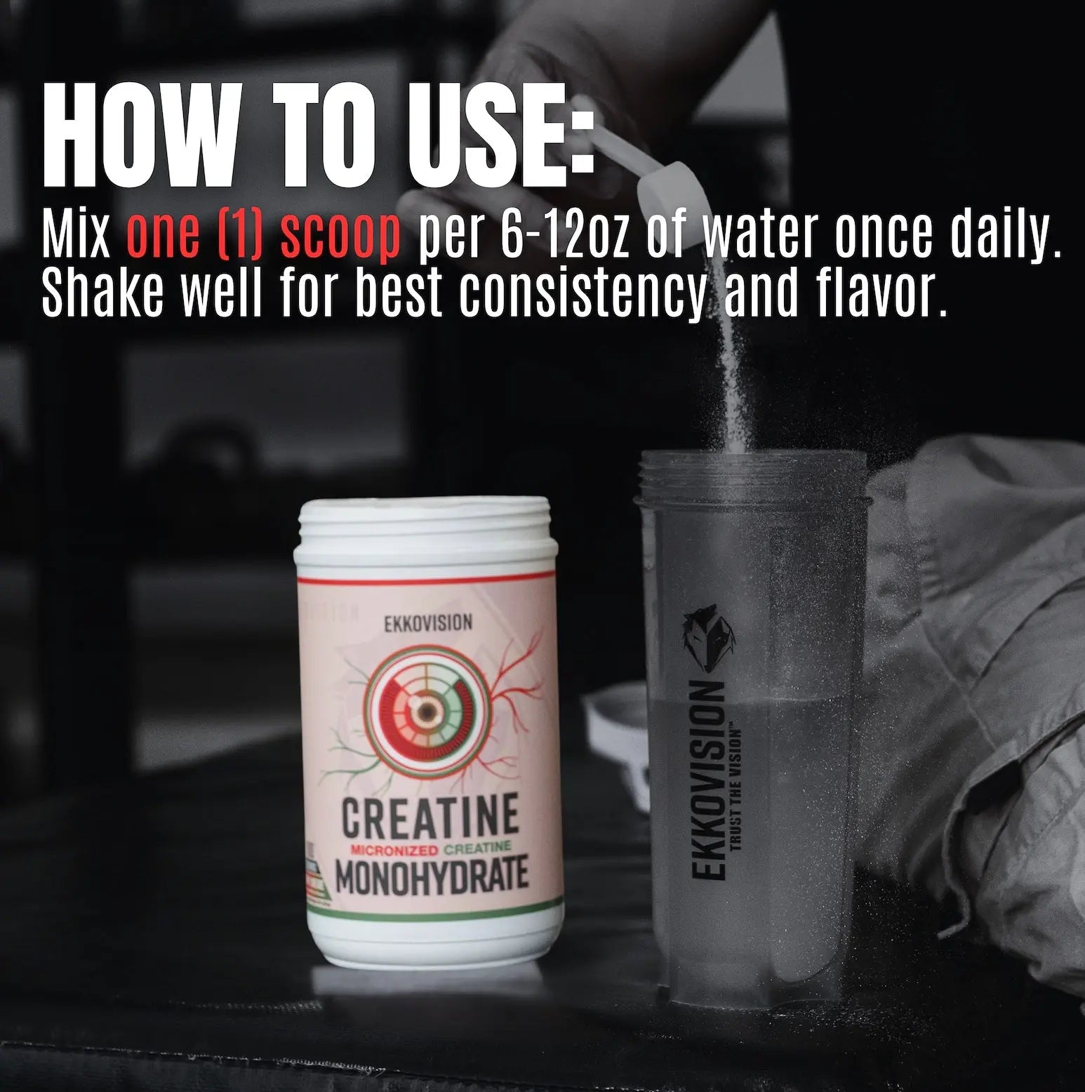 Ekko Creatine 3RD Party Tested Dietary Healthcare Supplement - ekkovision