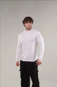 LONG SLEEVE MEN'S BLANK FITTED T SHIRT