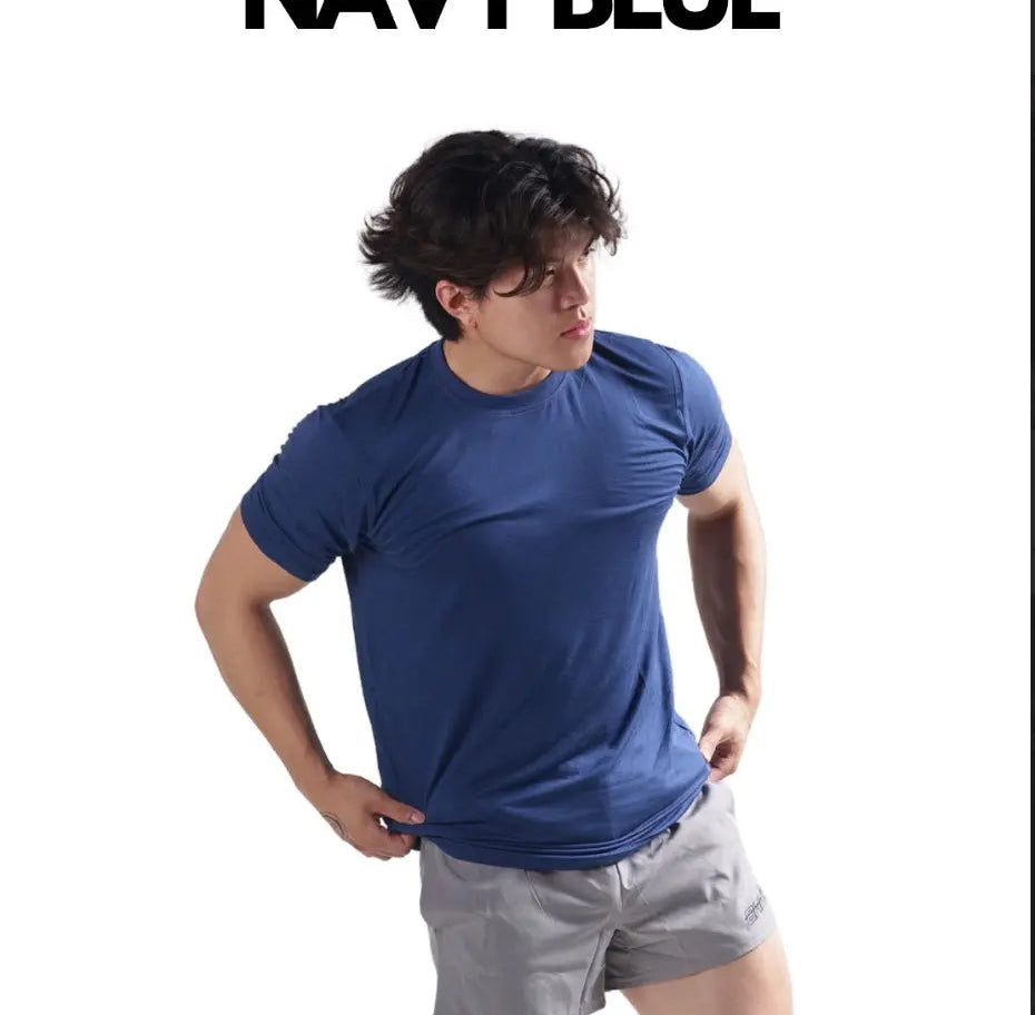 Powder Blue CLEARANCE COLORS MEN'S BLANK FITTED T SHIRT (Copy) ekkovision