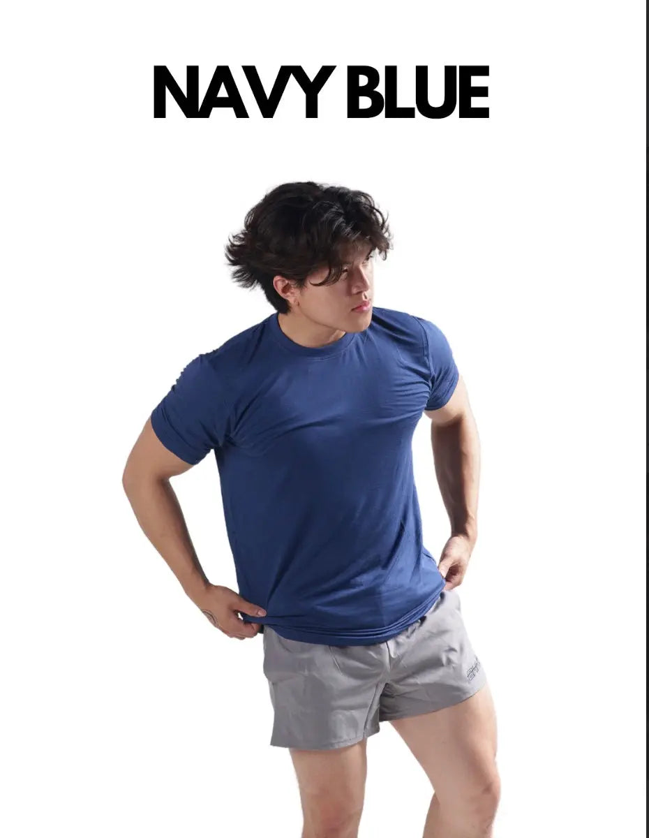 Powder Blue CLEARANCE COLORS MEN'S BLANK FITTED T SHIRT (Copy) ekkovision