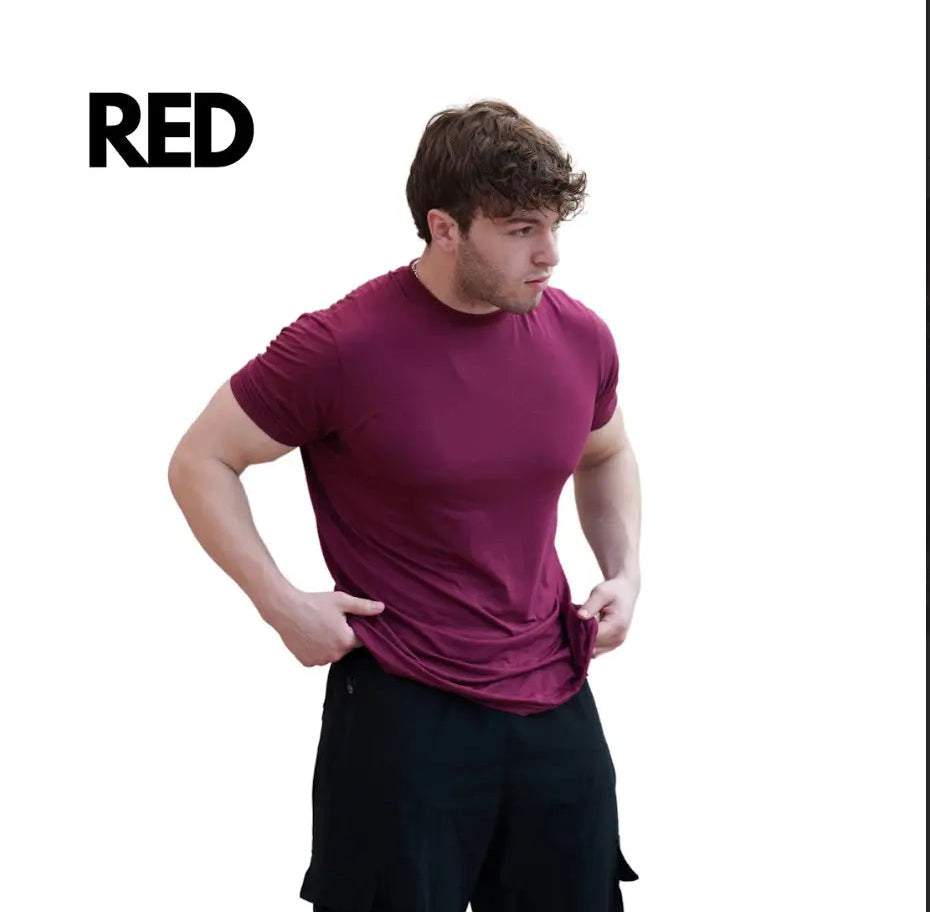 Powder Blue CLEARANCE COLORS MEN'S BLANK FITTED T SHIRT (Copy) ekkovision