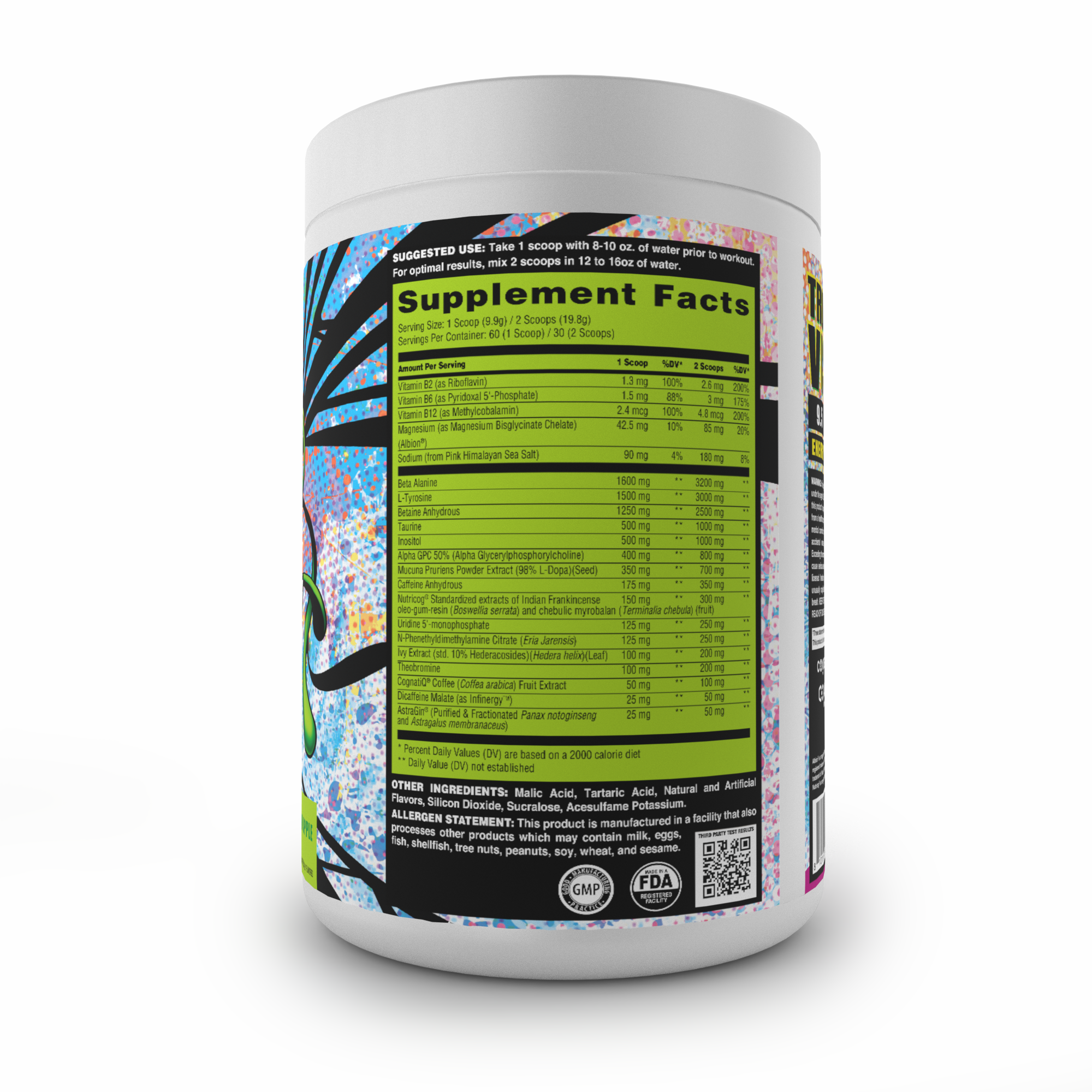 Ekkovision Preworkout (Full Coverage, Bax Shots, Optismal Ekkovision Preworkout (Full Coverage, Bax Shots, Optismal