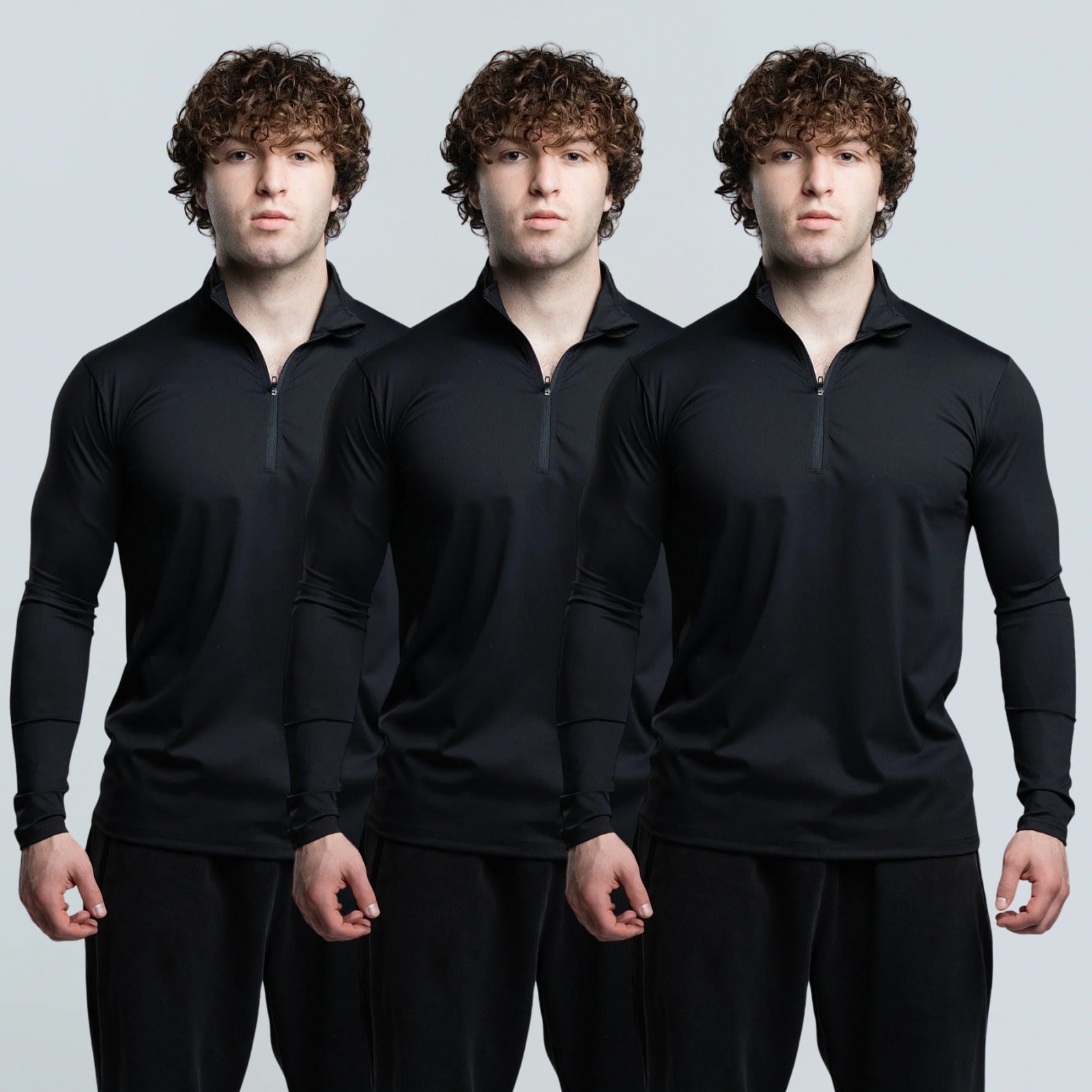 Brushed Nylon Quarter Zip