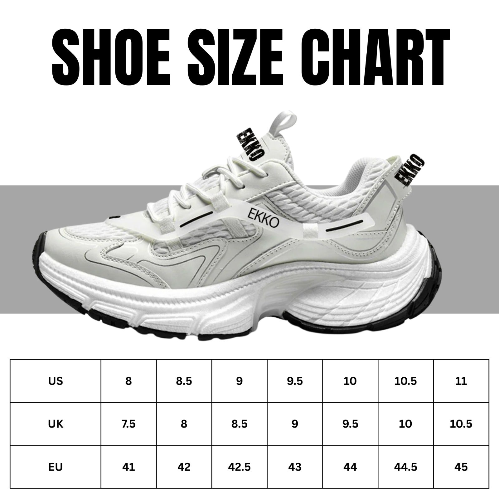 EKKO Shoes - Wide Base Sneakers Walking/Running/Lifting – ekkovision