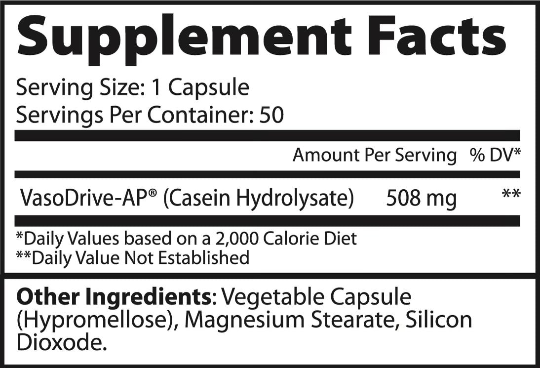 VASODRIVE AP VEGGIE CAPS 50 SERVINGS