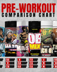 Ekkovision Preworkout (Bax Shots, Optismal, Dethroner, Satori Face Off, Project Mass, Ob Mix)