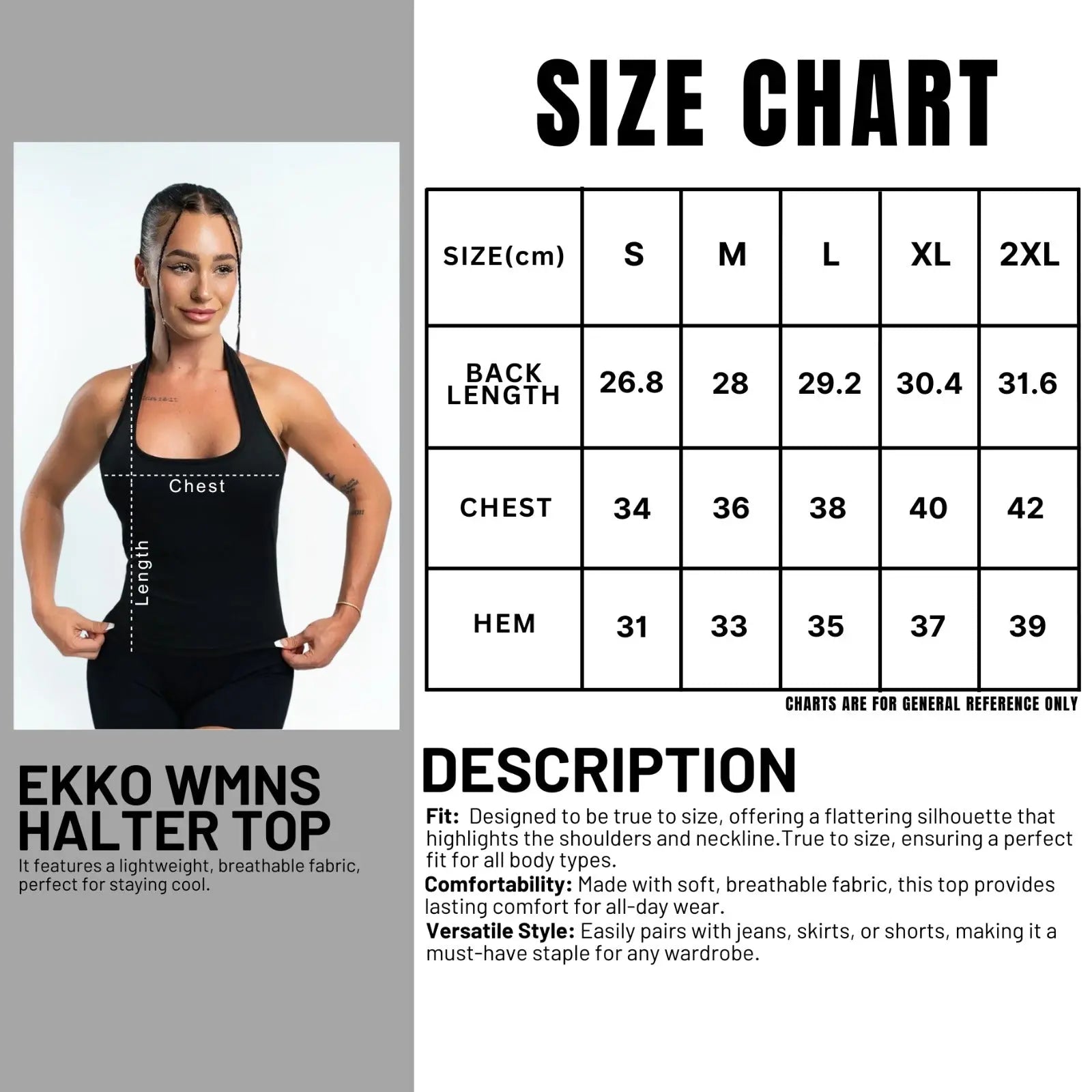 EKKO WMNS Halter Top