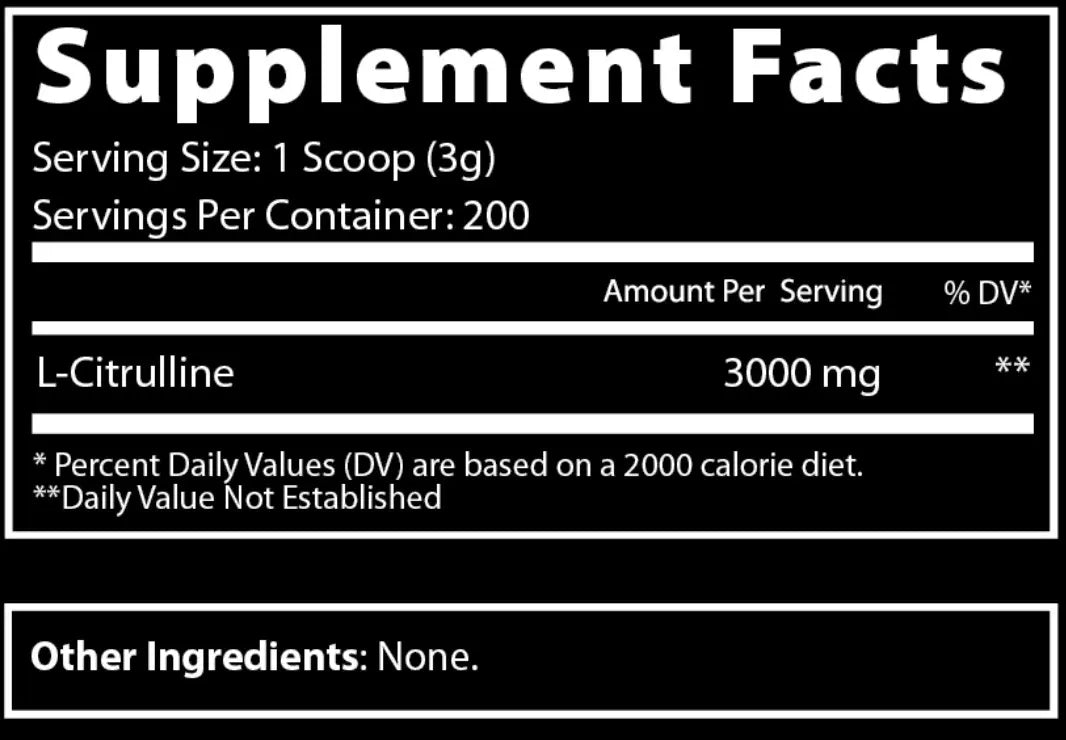 L Citrulline 200 SERVINGS